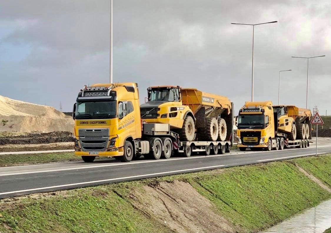 Transport exceptionnel - porte engin